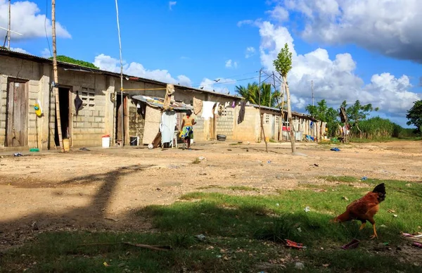 Campo Refugiados Haitianos Plantação Cana Açúcar República Dominicana — Fotografia de Stock