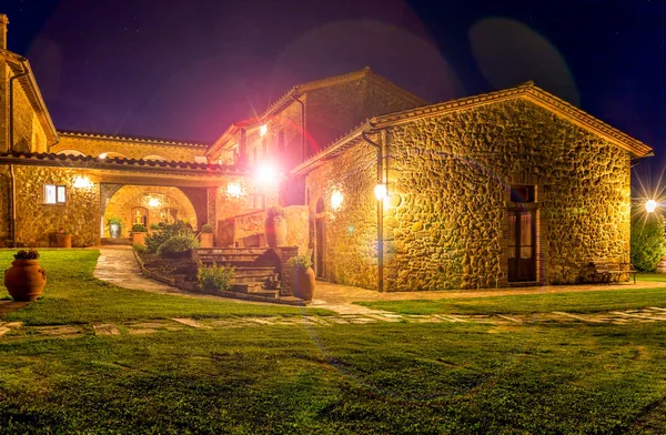 Pienza Italien Juni 2015 Wunderschönes Renoviertes Toskanisches Haus Der Nähe — Stockfoto