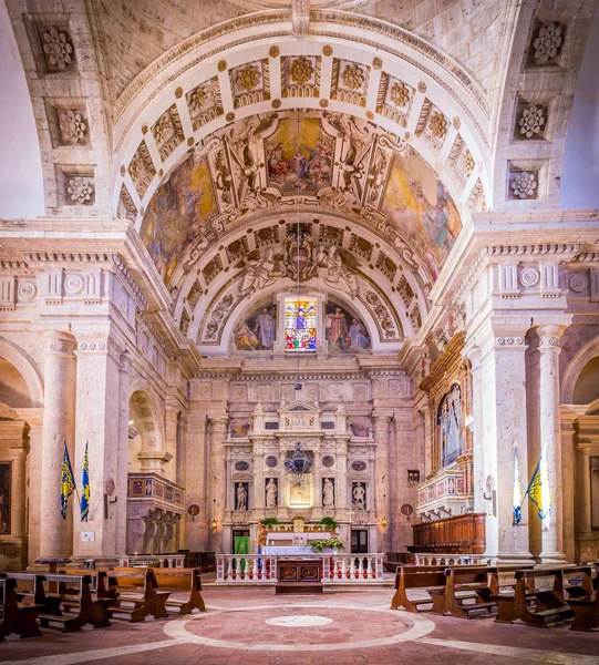 Interiören Madonna San Biagio Kyrkan Montepulciano Italy — Stockfoto