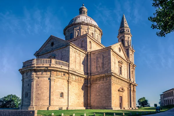 Exterior Iglesia Madonna San Biagio Montepulciano Italia — Foto de Stock