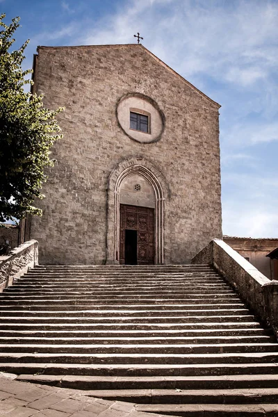 San Francesco Kirche Cortona Stadt Italien — Stockfoto