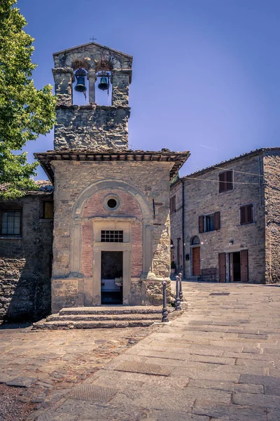 Kleine Katholische Kirche Der Altstadt Von Cortona Der Toskana — Stockfoto