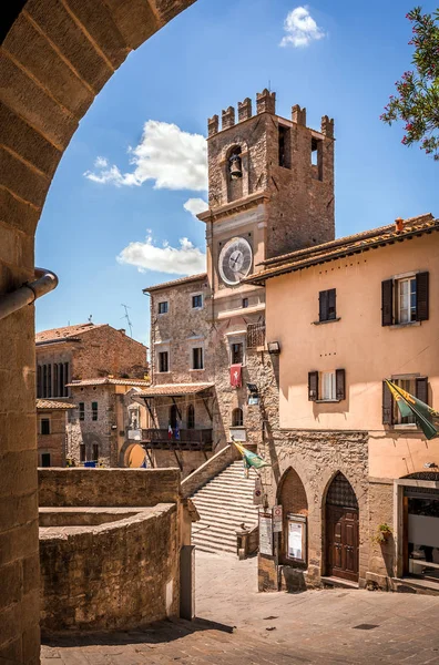 Palazzo Comunale Toskanisches Historisches Gebäude Cortona Stadt Italien — Stockfoto