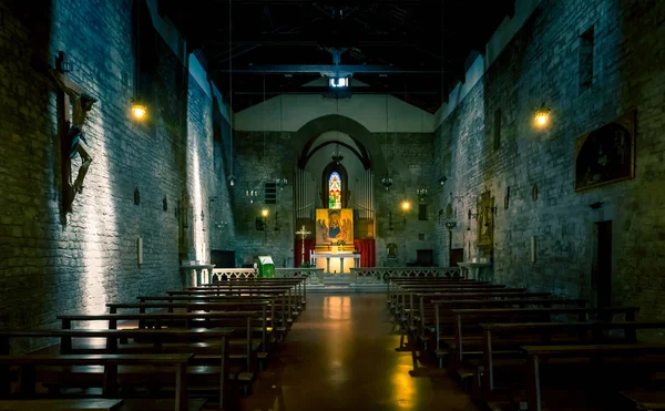 意大利阿雷佐市杜斯坎圣米歇尔教堂内部 — 图库照片