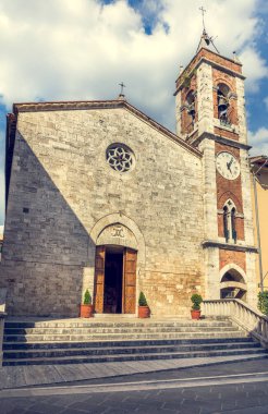 San Quirico Dorcia Toskana şehirde güzel kilise
