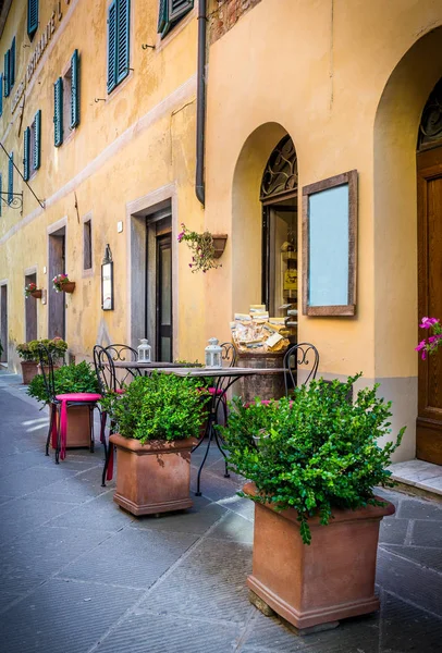 Kleine Trattoria Toskanischen San Quirico Orcia Italien — Stockfoto