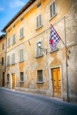 Güzel street, San Quirico Dorcia Toskana, İtalya