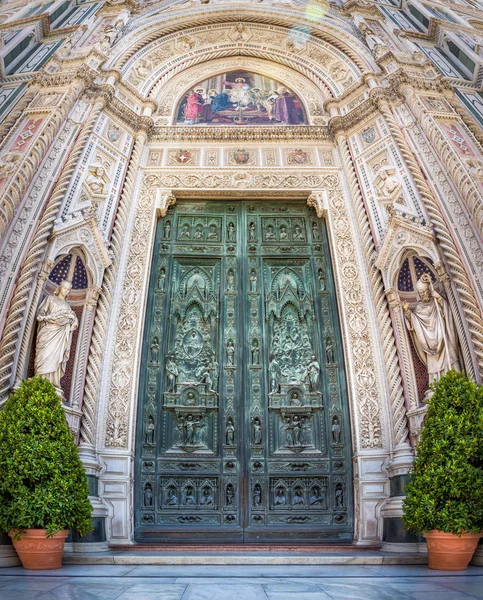 Beautiful Doors Basilica Santa Maria Del Fiore Florence Italy — Stock Photo, Image