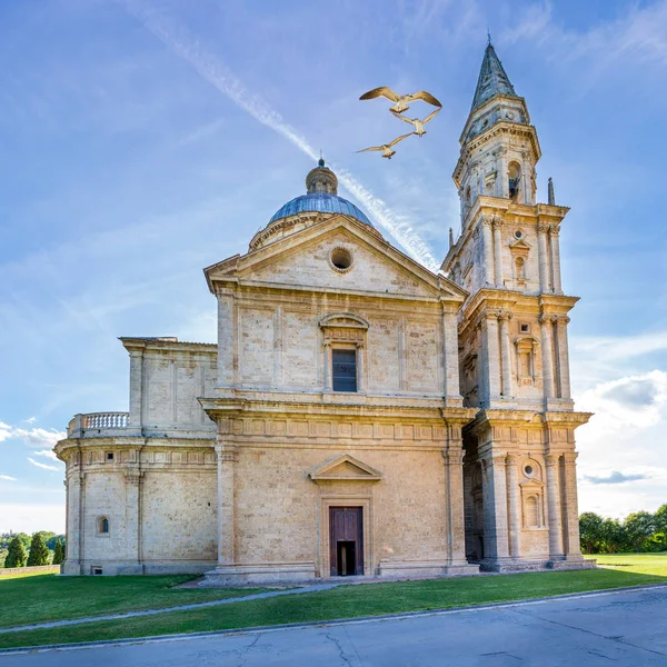 Exterior Iglesia Madonna San Biagio Montepulciano Italia — Foto de Stock