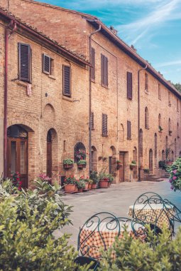 Pienza kasaba, Tuscany büyüleyici güzel Mimarlık