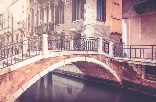 Hermoso Puente Antigua Ciudad Venecia Italia — Foto de Stock
