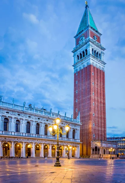 Ранним Утром Площади Сан Марко Венеции Италия — стоковое фото