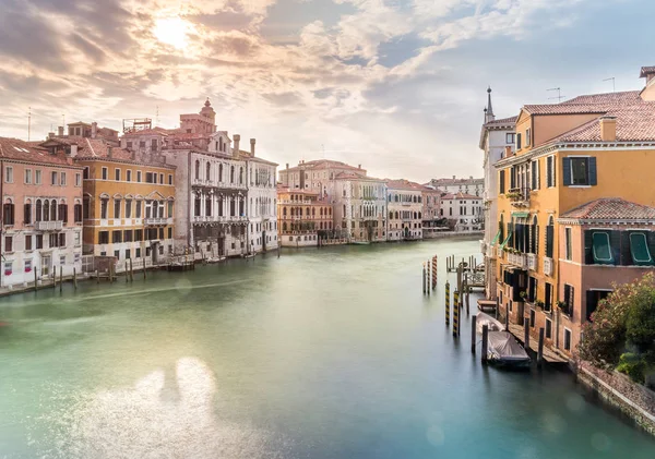 Großartige Kanalkulisse Antiken Venedig Italien — Stockfoto