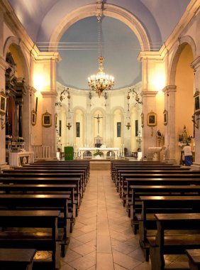 İç St. Mark Kilisesi şehirde Makarska, Hırvatistan