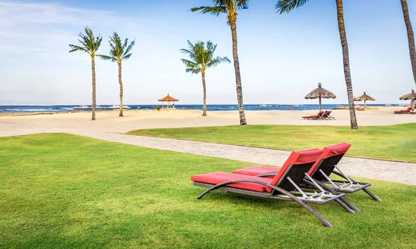 Spiaggia Paradisiaca Sull Isola Bali Nusa Dua Indonesia — Foto Stock