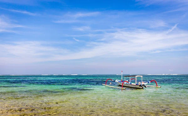 Traditionele Houten Boten Balinese Kust Indonesië — Stockfoto