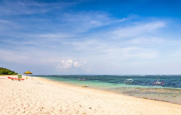 Paisagem Paraíso Praia Areia Ilha Bali Indonésia — Fotografia de Stock