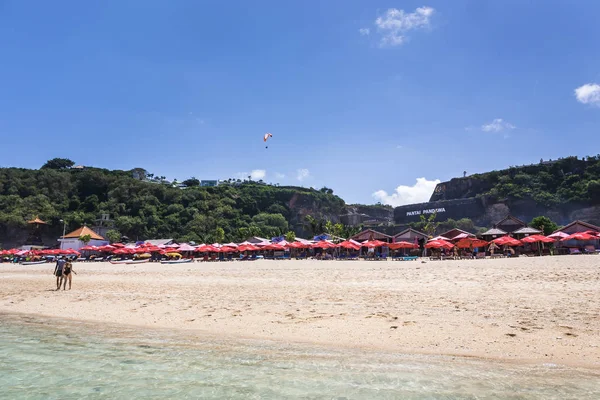 Bali Indonesia Aprile 2018 Paesaggio Esotico Della Spiaggia Pantai Pandawa — Foto Stock