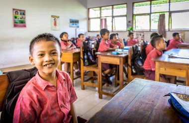 Bali pripary okul öğrencileri