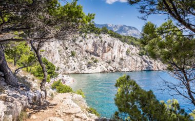 Hırvatistan'da Nugal plaj manzarası