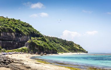 Bali adasında Pantai Pandawa plaj