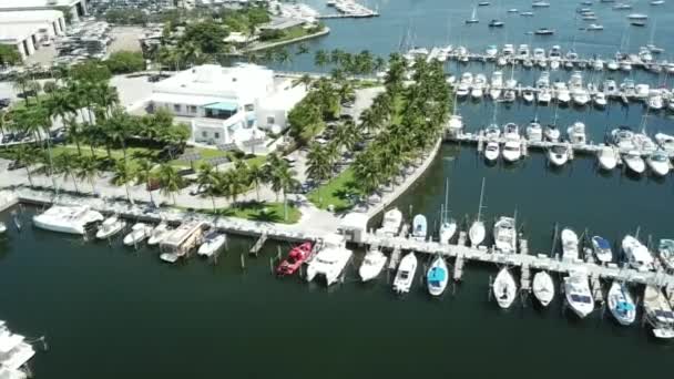 Panorama Drone Aéreo Bonito Ensolarado Tropical Grande Cidade Centro Edifícios — Vídeo de Stock