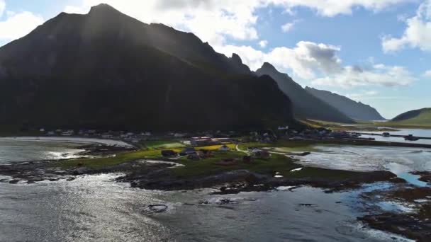 Affascinante Aerea Drone Paesaggio Vista Volo Sulla Collina Montagna Pietra — Video Stock