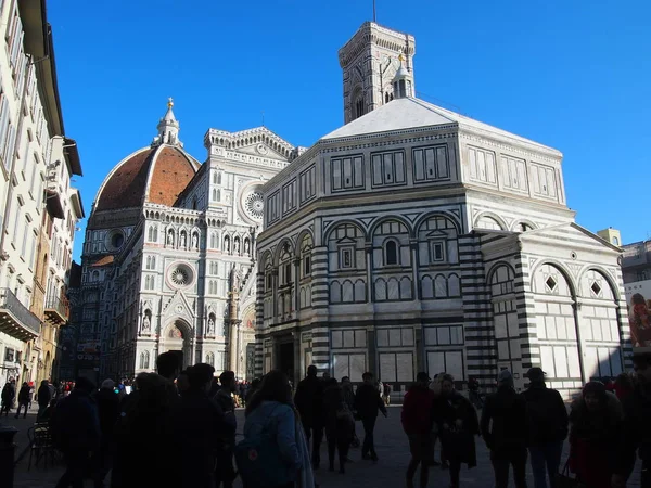 İtalya, Florance, Cattedrale di Santa Maria del Fiore ve Battistero di San Giovanni, Şubat, 2018