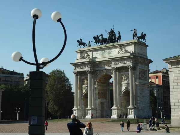 İtalya, Milano, arc de Triomphe, Ekim, 2017