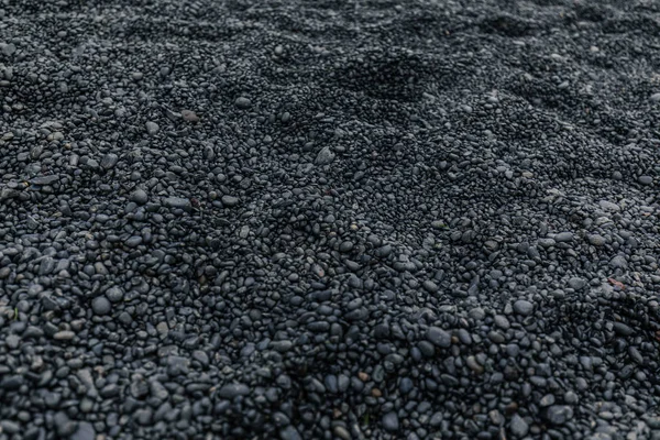 Beach with black volcanica sand in Iceland