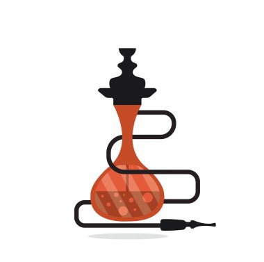 Shisha nargile kutsal kişilerin resmi, vektör çizim