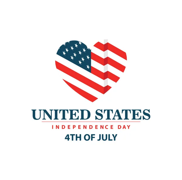 Juli Usa Independence Day Design Vektorillustrasjon – stockvektor