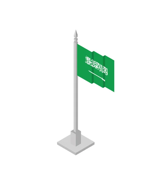 Bandeira Arábia Saudita Ilustração Vetorial — Vetor de Stock