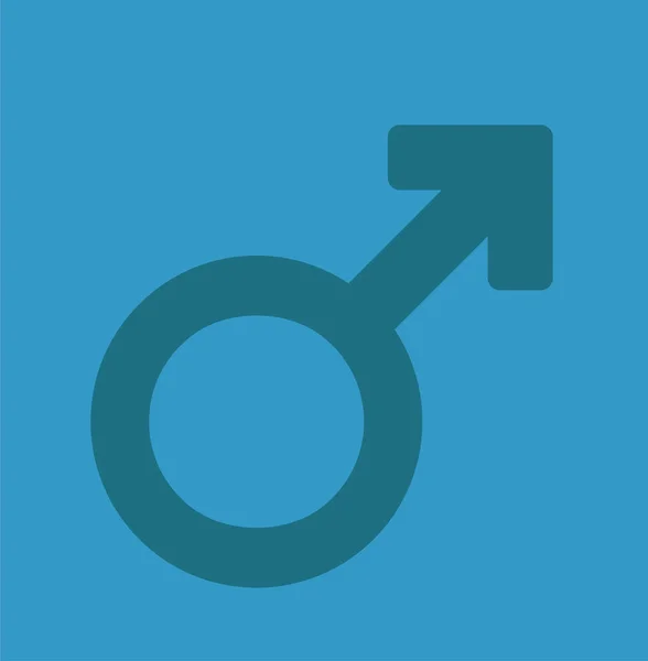 Мужской Гендерный Символ Векторная Иллюстрация — стоковый вектор