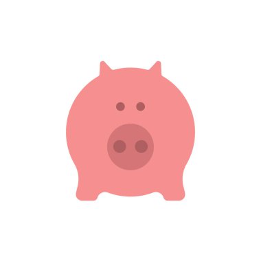 Kumbara renkli vektör illüstrasyon, para tasarrufu kavramı 