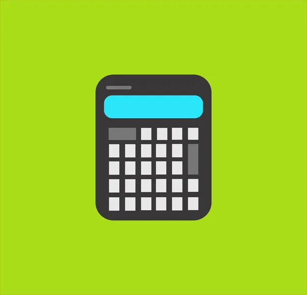 Icono Plano Calculadora Ilustración Vectores Colores — Vector de stock