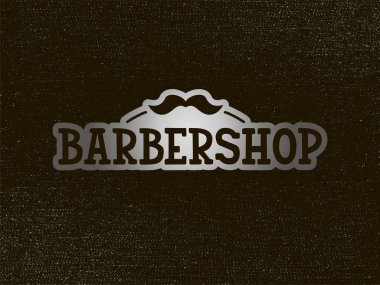 Pankart, broşür, poster, giysi, logo ve reklam tasarımı için berber dükkanındaki harflerin vektör çizimi. Şablon, tabela, ilan panosu, baskı, broşür, fiyat listesi, berber işletmelerinin dekorasyonu için el yazısı metni