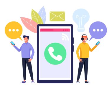 Online internet teknik destek grafik kavramı. Vektör düz karikatür grafik tasarım izole illüstrasyon