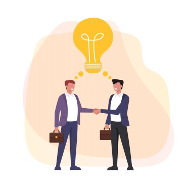 İş fikri takım çalışması web banner yükleme sayfası kavramı. Vektör düz karikatür grafik tasarım illüstrasyon