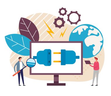 404 hata sayfa kavramı bulunamadı. Vektör düz karikatür grafik tasarım illüstrasyon