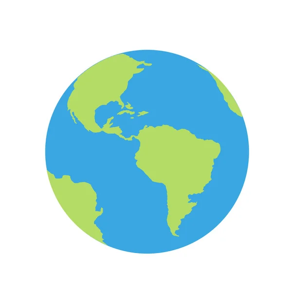 Планета Земля Глобус Векторний Графічний Дизайн Ізольовані Ілюстрації — стоковий вектор