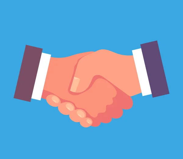 Contrato Negócios Conceito Ícone Handshake Acordo Desenho Gráfico Vetorial Ilustração —  Vetores de Stock