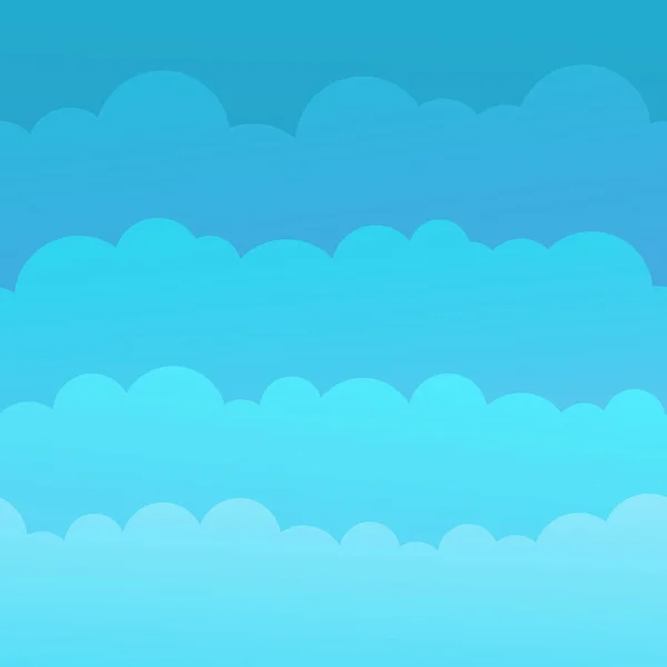 Cloud Simple Sky Vector Flat Graphic Design Illustration — Stock Vector