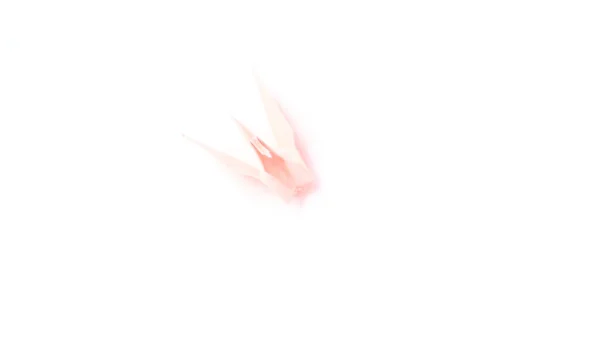 蓝底粉红纸鸟 — 图库照片