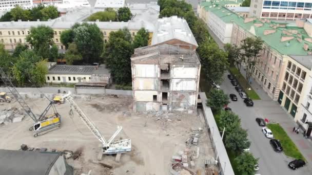 St Petersburg 4k yeni binaların havadan video — Stok video