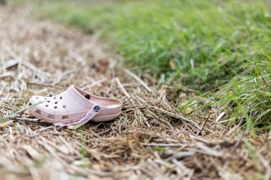 Bir nehrin kıyı şeridinde plastik atık