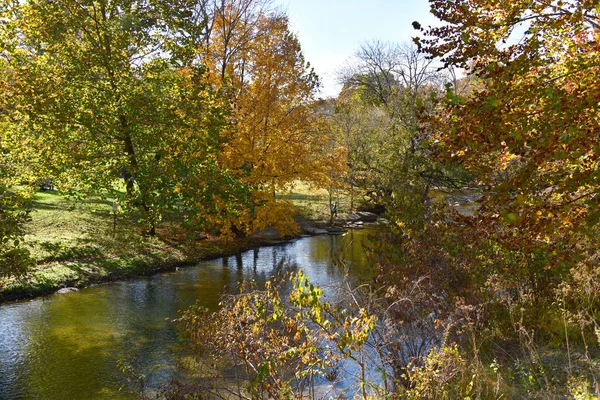 Louisville Usa Fall Seneca Park Parken Bosatt Seneca Gardens Grannskapet — Stockfoto