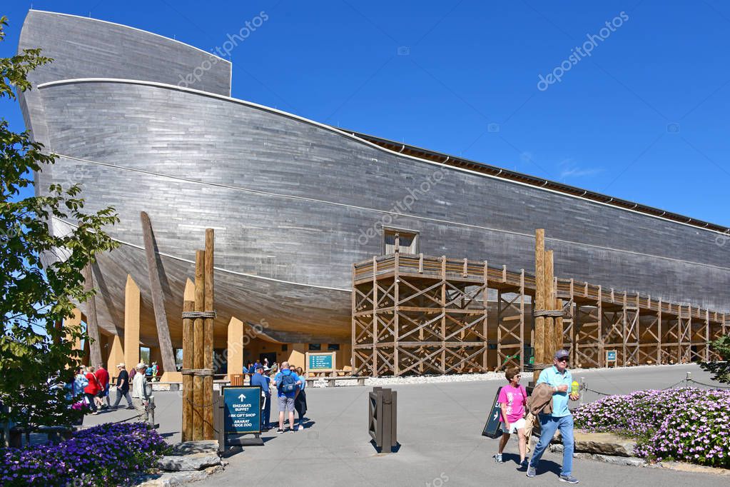 Williamstown Ky Usa 10 5 19 Ark Encounter Features A Full Size Noahs Ark Built According To The Dimensions Given In The Bible This Modern Engineering Marvel Amazes Visitors