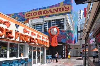 Las Vegas Nevada, ABD 09-26-18 The Grand Bazaar Shops at Bally 's Las Vegas Strip' in en heyecan verici alışveriş merkezlerinden biridir..