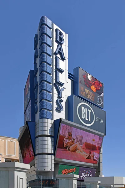 Las Vegas Usa Классическая Рекламная Икона Отеля Bally Расположенного Центре — стоковое фото
